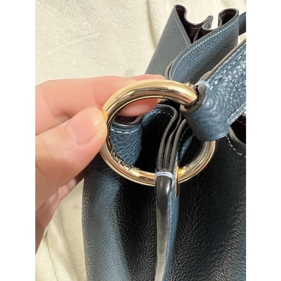 Coach 專櫃款 查理水桶包 Charlie Bucket Bag In Peacock/gold-4