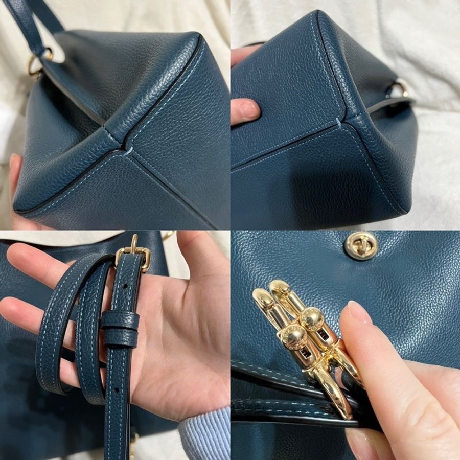 Coach 專櫃款 查理水桶包 Charlie Bucket Bag In Peacock/gold-8