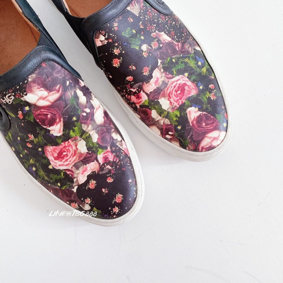 Givenchy CLOTH LOW TRAINERS 花紋平底鞋-1