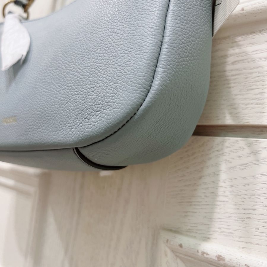 Fossil 法棍包 煙熏藍灰 腋下包 斜背包 Skylar Mini Baguette-4