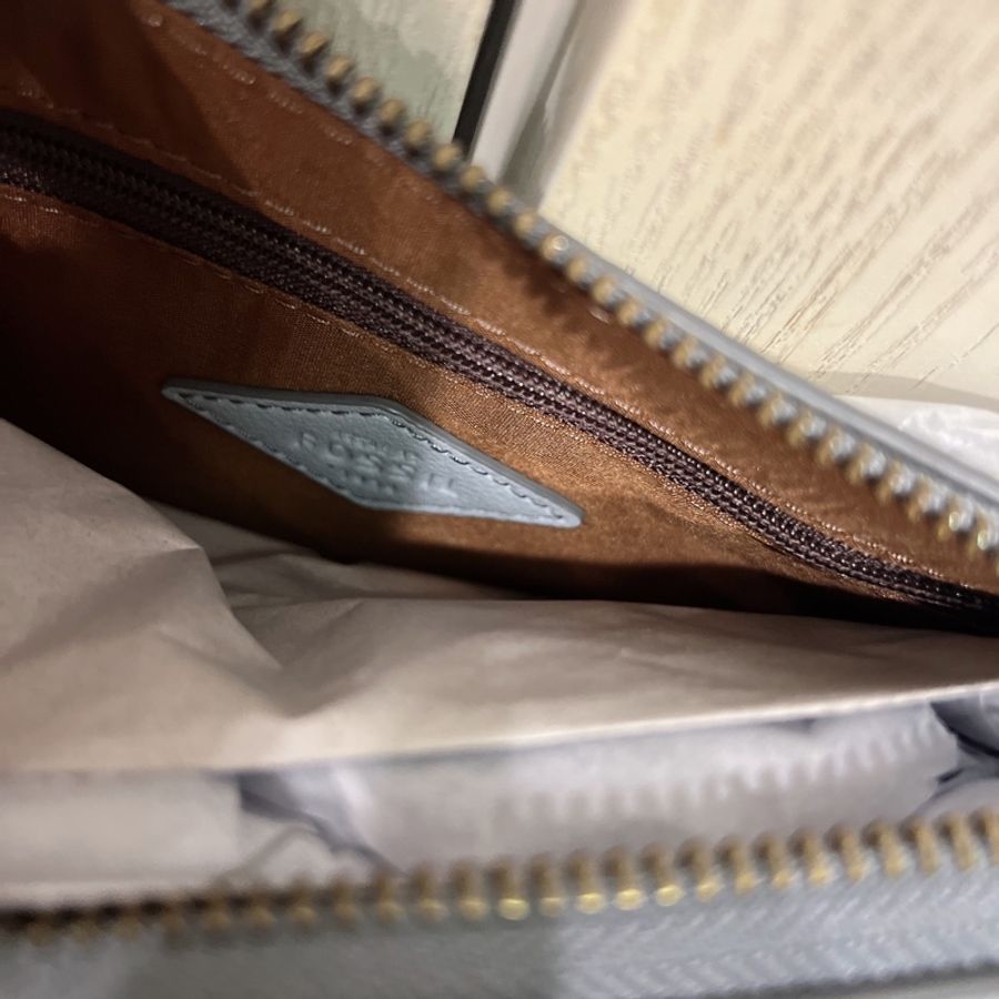 Fossil 法棍包 煙熏藍灰 腋下包 斜背包 Skylar Mini Baguette-5