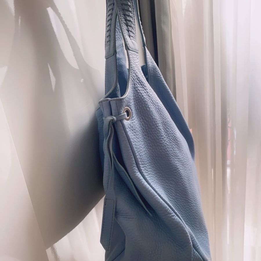 Salvatore Ferragamo嬰兒藍手提側背包-1