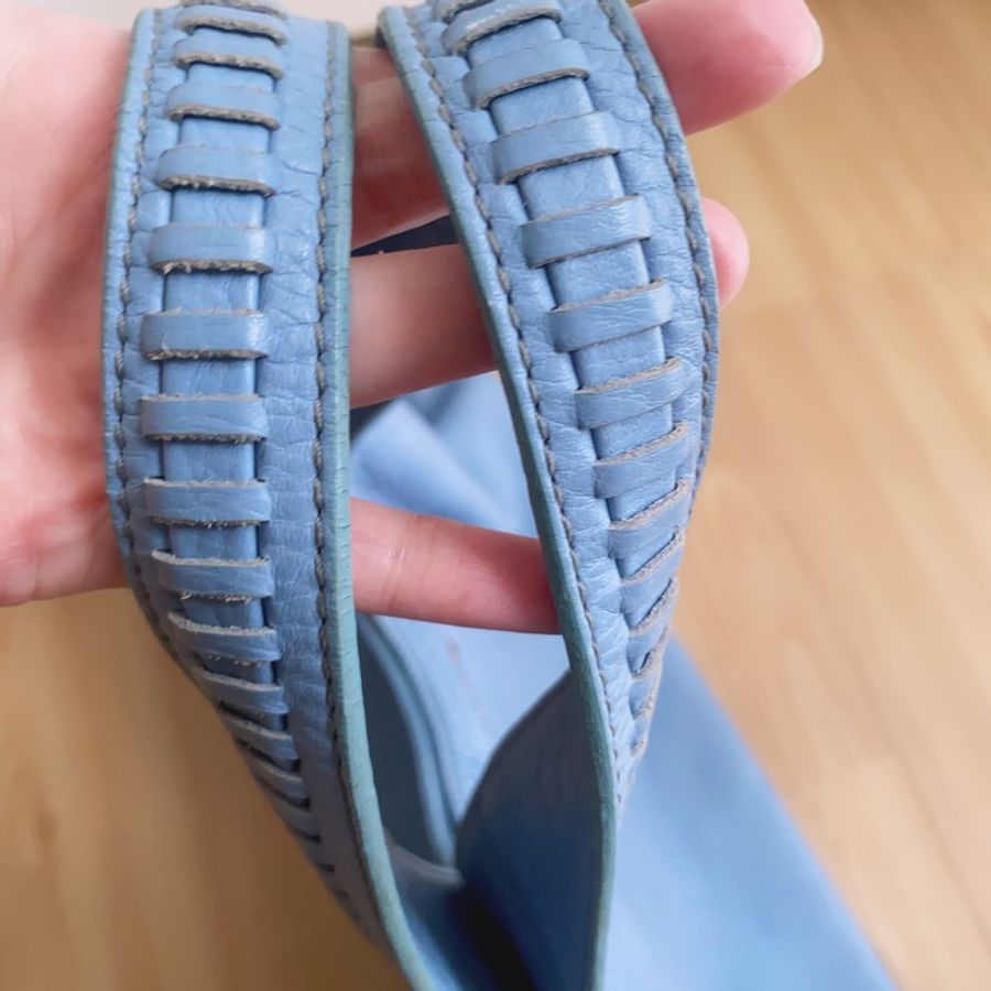 Salvatore Ferragamo嬰兒藍手提側背包-2