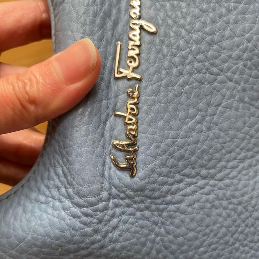 Salvatore Ferragamo嬰兒藍手提側背包-9