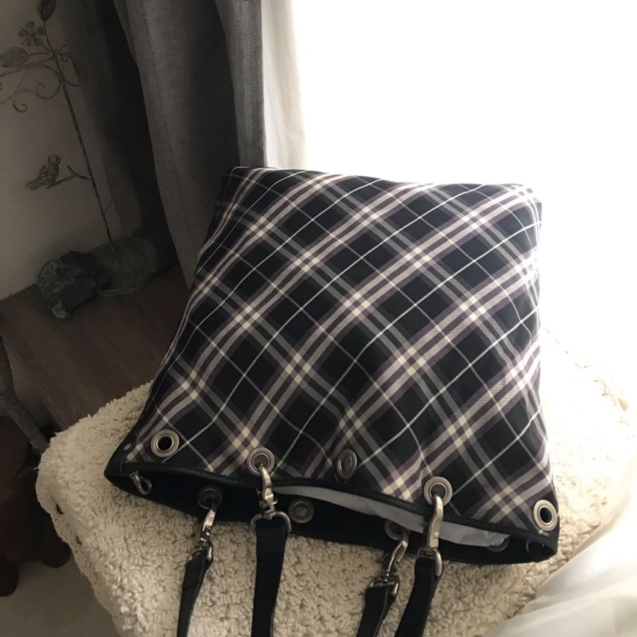 Burberry托特包🧶很新🧶雙面用🧶提把可拆換🧶手提/肩背/斜背-4