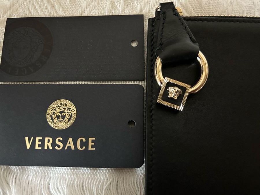 🌹VERSACE 🌹經典黑手拿包🌹-6
