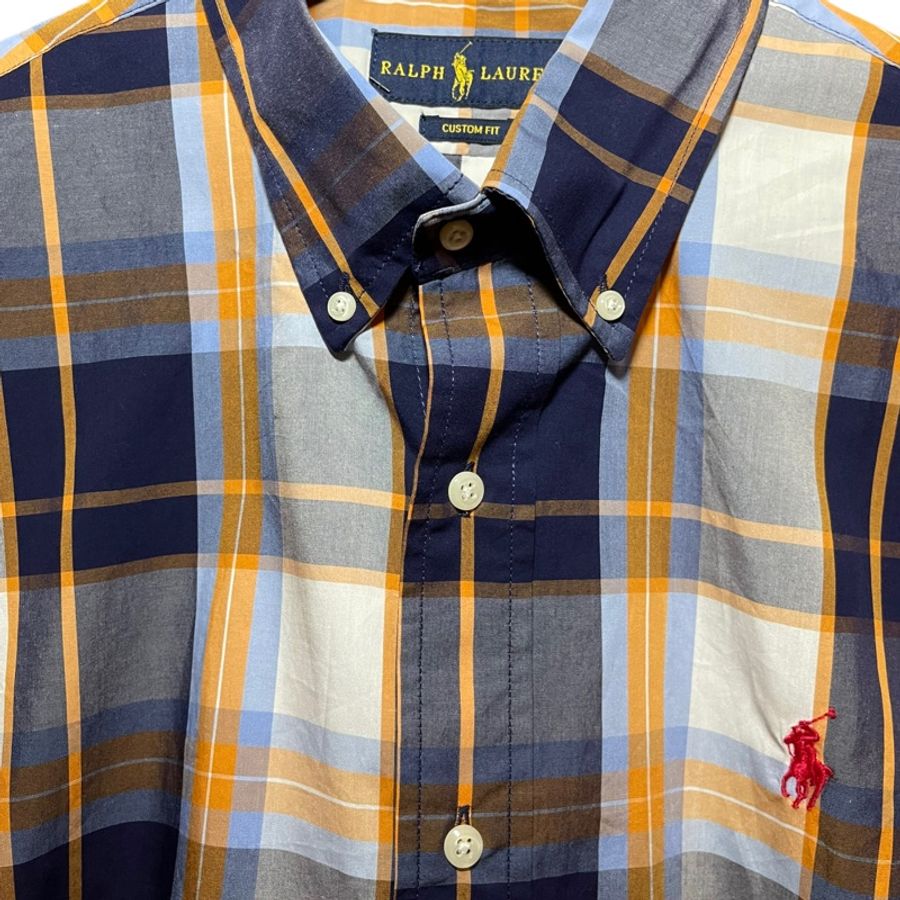 (全新品)顛復古⚡️Polo Ralph Lauren 格紋紅馬長袖襯衫❤️男女皆可F0304001-4