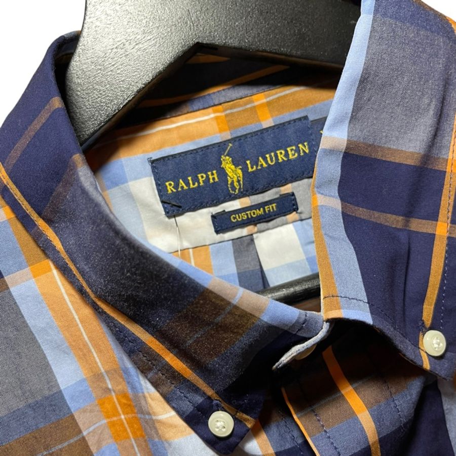 (全新品)顛復古⚡️Polo Ralph Lauren 格紋紅馬長袖襯衫❤️男女皆可F0304001-5