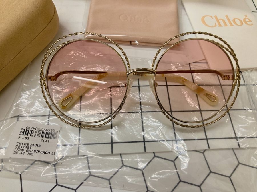 Chloe編織感鏡架太陽眼鏡 (不議價)-2