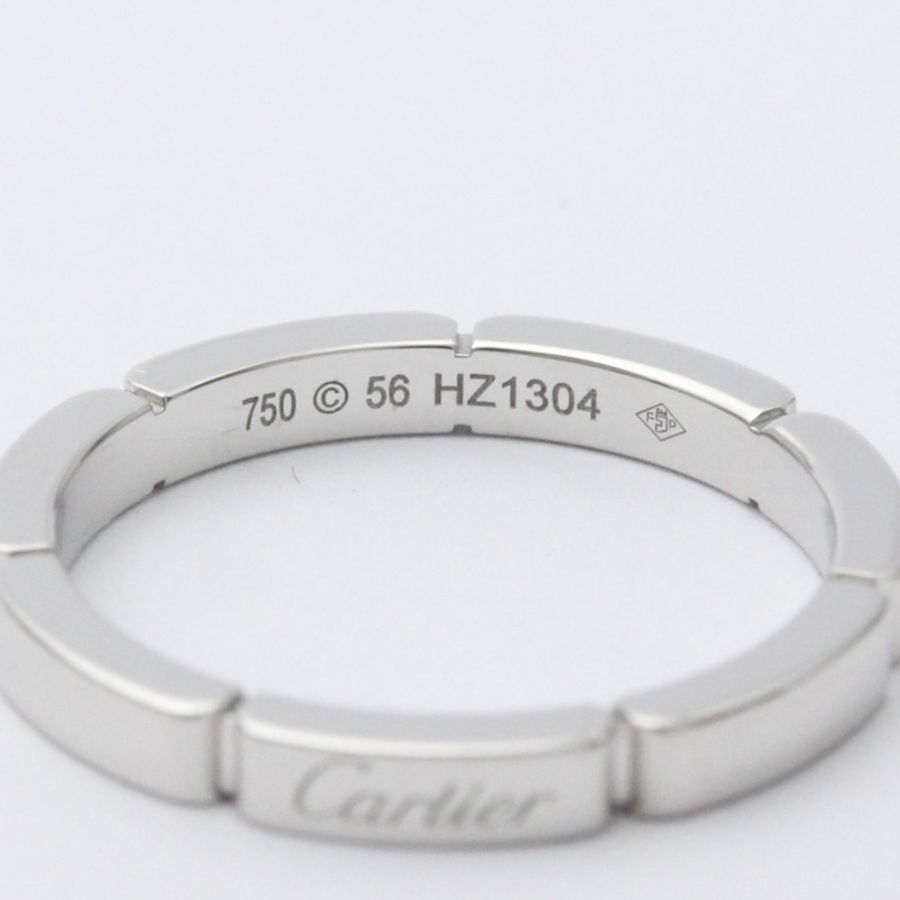 【日本直送】Cartier Maillon Panthere 白金 (18K) 時尚無石戒指 銀-5