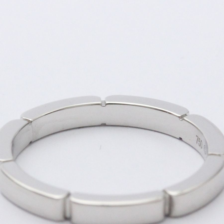 【日本直送】Cartier Maillon Panthere 白金 (18K) 時尚無石戒指 銀-6