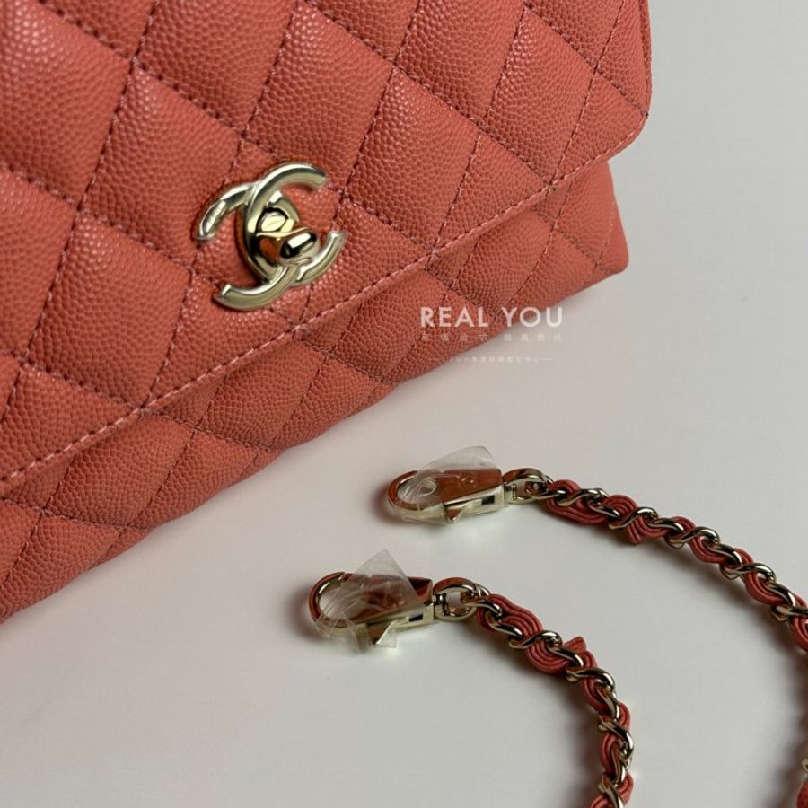 CHANEL Coco handle - 珊瑚粉-5