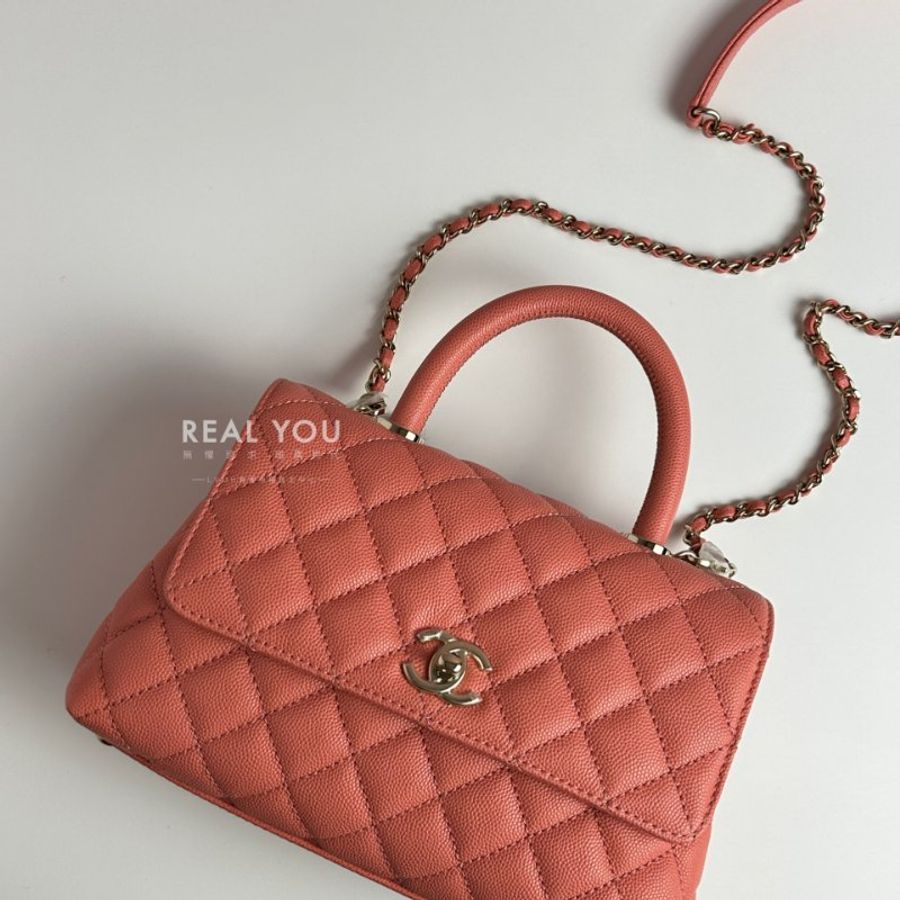 CHANEL Coco handle - 珊瑚粉-6
