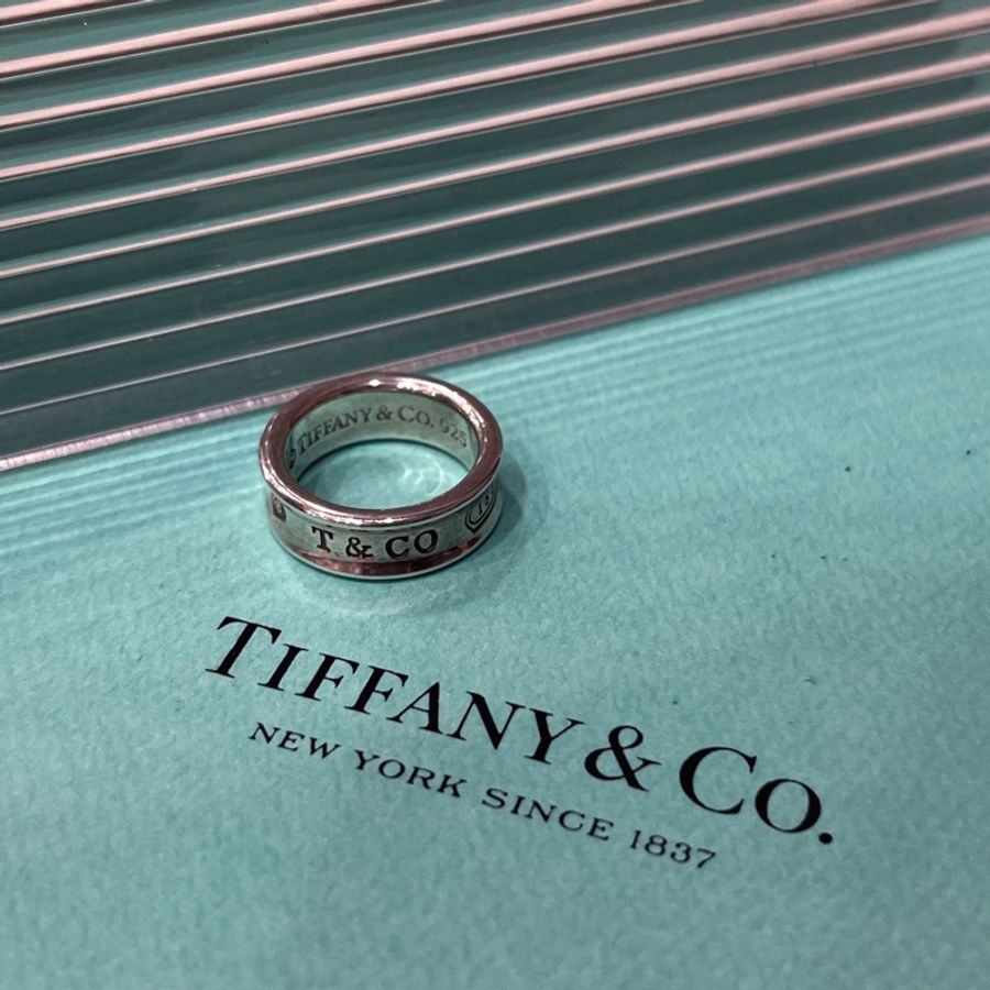 Tiffany&Co. 純銀1837戒指/飾品 戒圍 #9.5-0