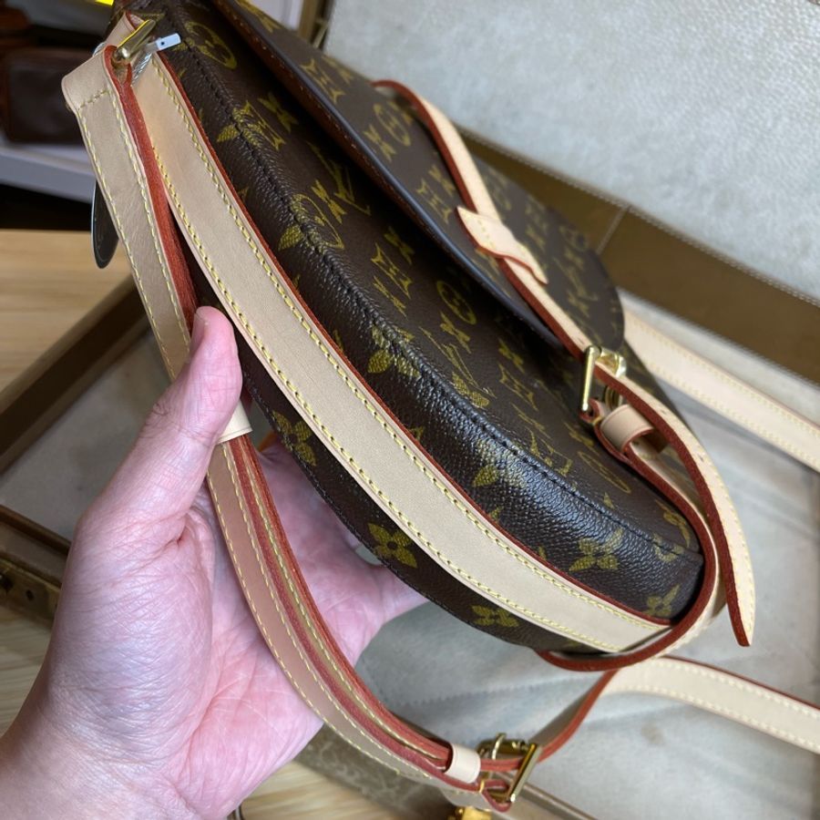 Louis Vuitton 老花古董GM大號盾牌包💖專櫃換皮超新-5