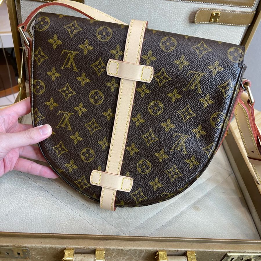 Louis Vuitton 老花古董GM大號盾牌包💖專櫃換皮超新-8