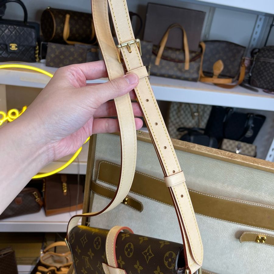 Louis Vuitton 老花古董GM大號盾牌包💖專櫃換皮超新-9