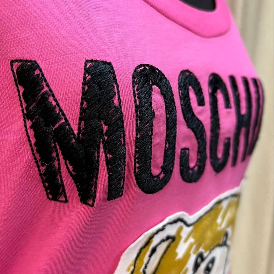 Moschino經典粉色可愛熊T-2