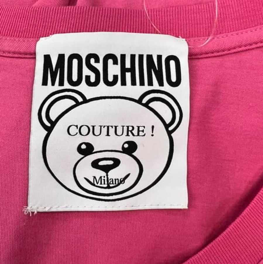 Moschino經典粉色可愛熊T-4