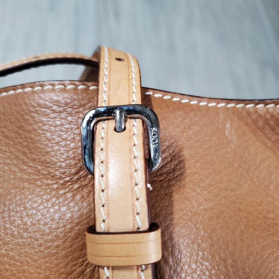 TOD's 精典純牛皮大型駝色托特包-14