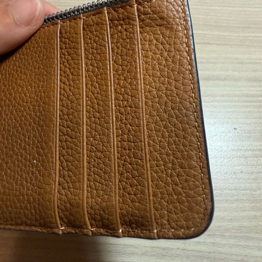 Loewe 卡其拼色卡包-15