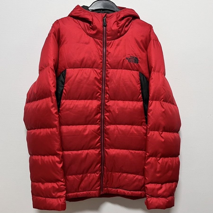 The North Face 550 北臉 連帽羽絨外套 機能 戶外 保暖 防寒 防風 防潑水 北面 厚夾克 登山 紅色 二手-0