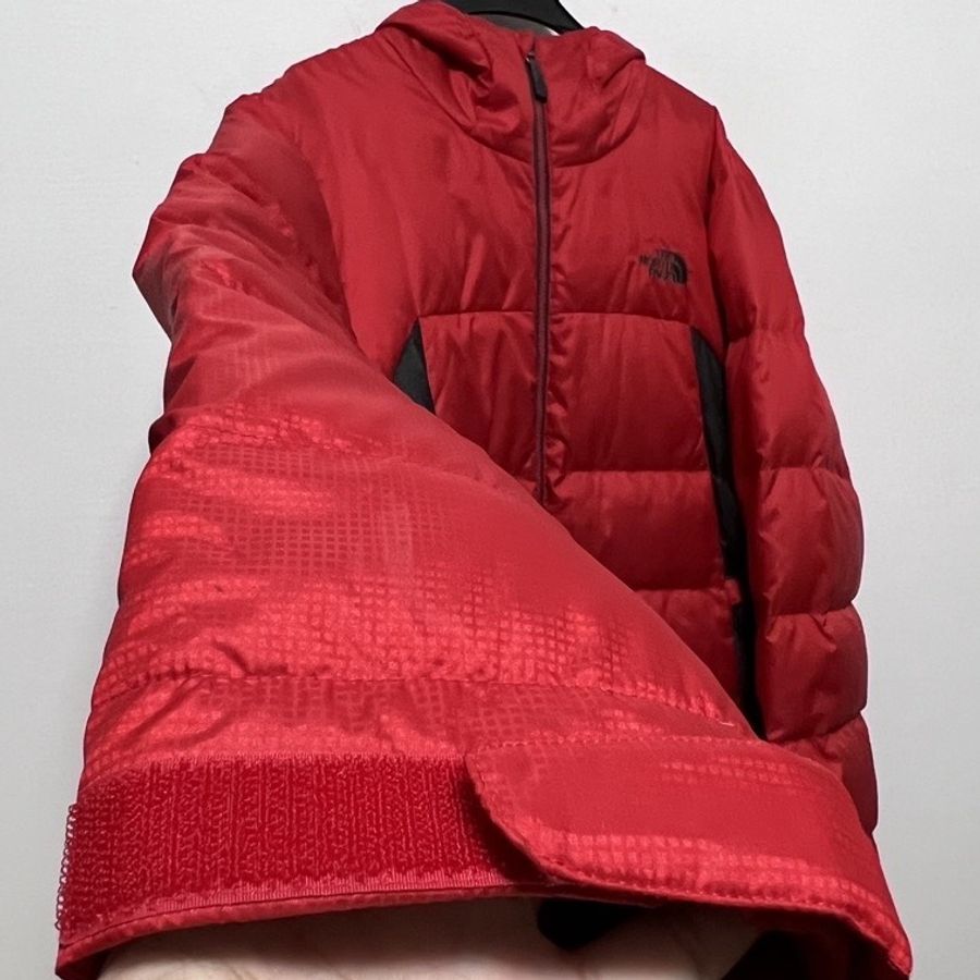 The North Face 550 北臉 連帽羽絨外套 機能 戶外 保暖 防寒 防風 防潑水 北面 厚夾克 登山 紅色 二手-2