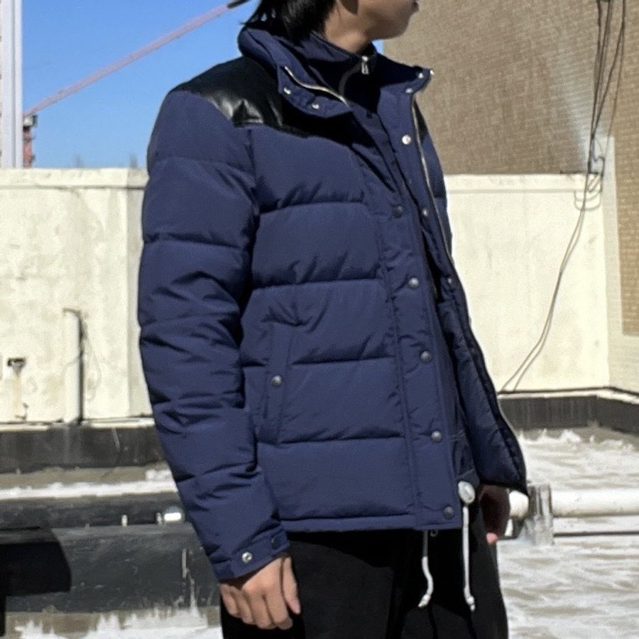 HEAD PORTER PLUS|藤原浩主導 牛革拼接 羽絨外套 日本 吉田 品牌 二手 美品 Vintage風 冬季厚外套 陳冠希 木村拓哉-0