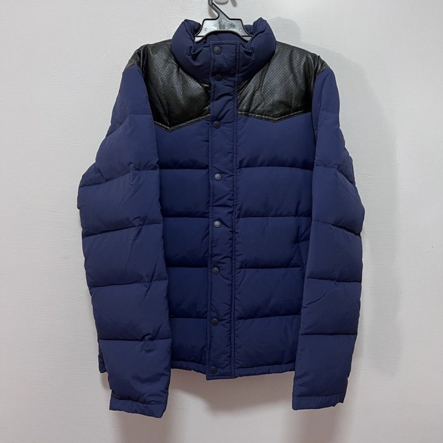 HEAD PORTER PLUS|藤原浩主導 牛革拼接 羽絨外套 日本 吉田 品牌 二手 美品 Vintage風 冬季厚外套 陳冠希 木村拓哉-1