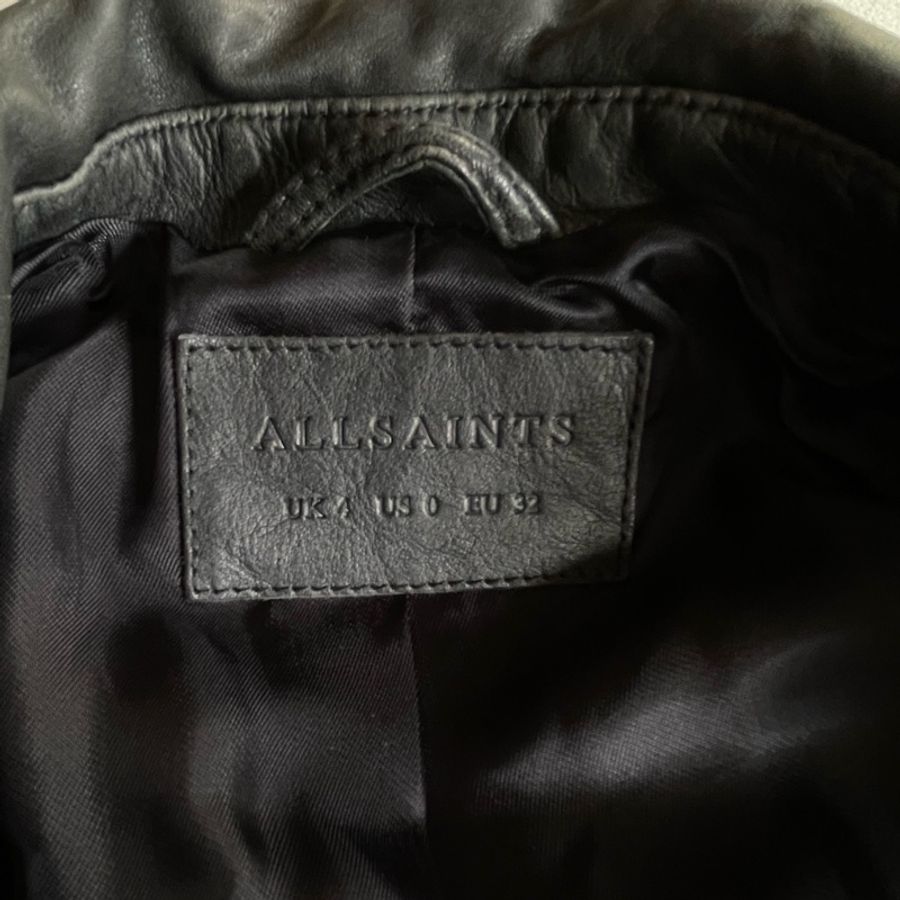 ALLSAINTS 經典騎士 皮衣 全新-4