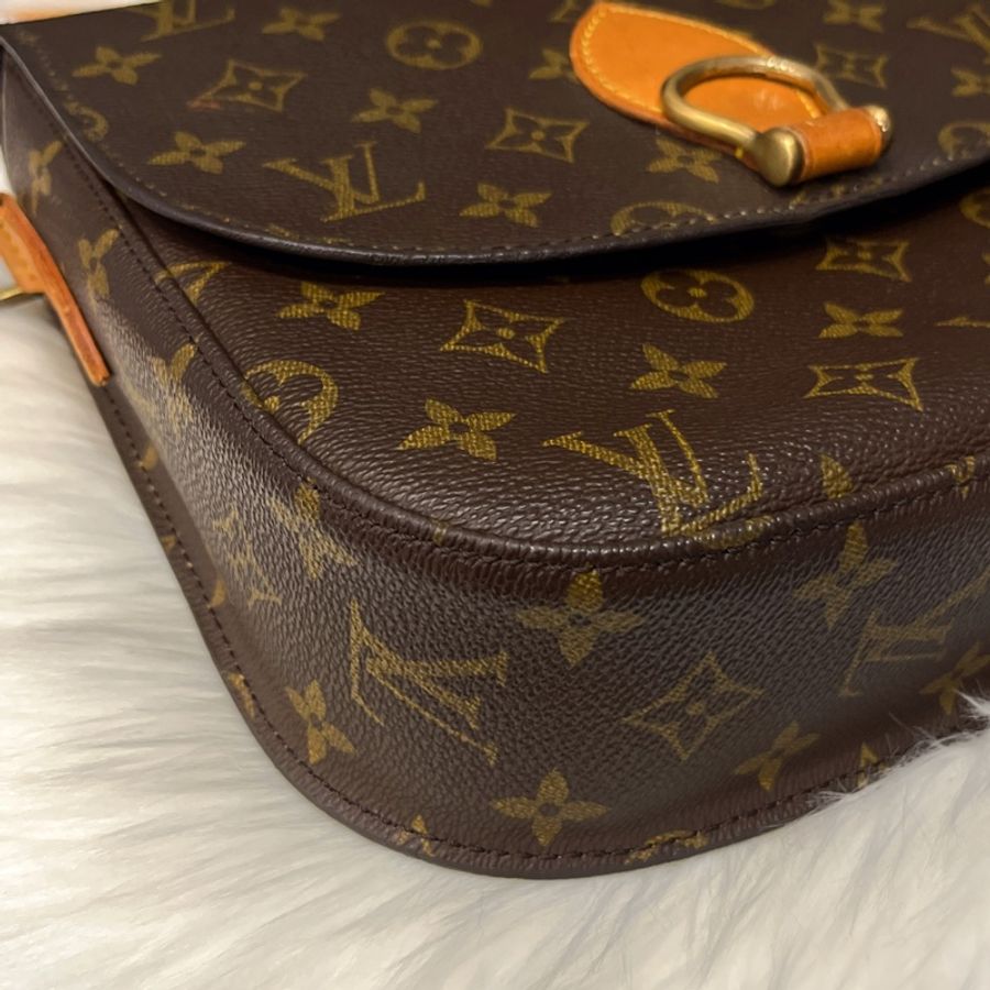Louis Vuitton LV 老花字紋 VINTAGE 牛鼻斜背包/肩背包-2