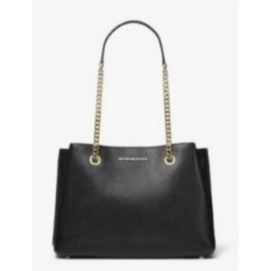 【閒置包賠本出清】 Michael kors MK荔枝紋牛皮肩背包-黑色【梅西百貨購入、現貨、全新品】-4