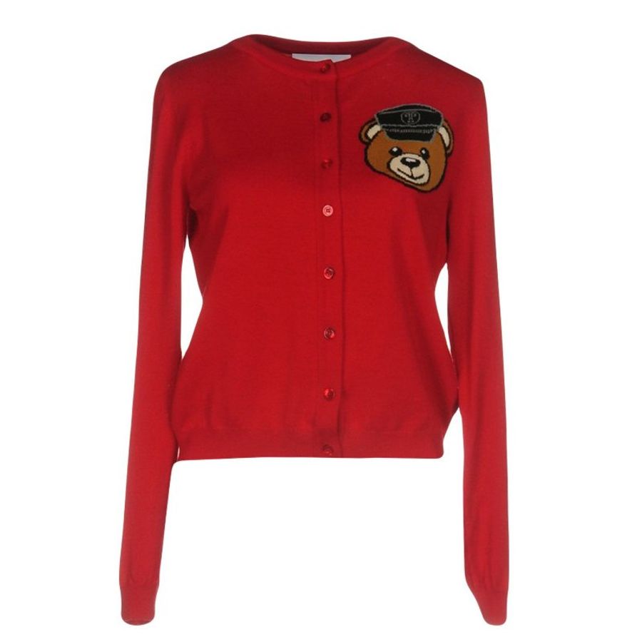 Moschino Couture 紅色小熊針織外套-0
