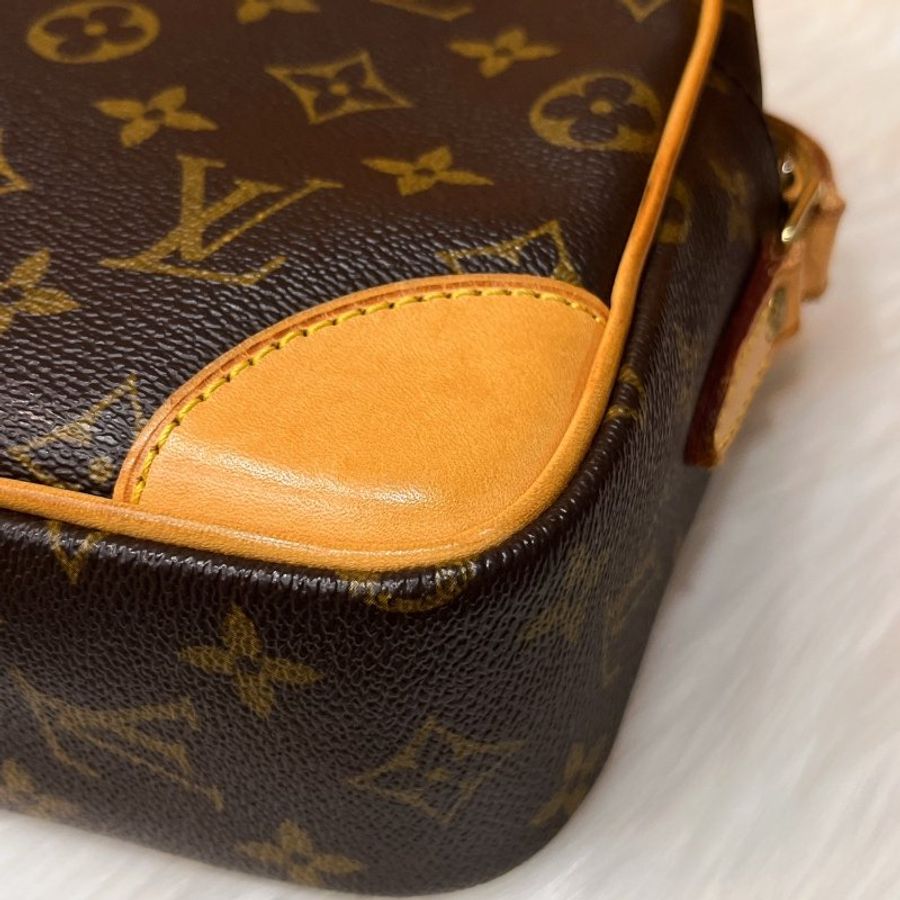 LV 老花字紋 VINTAGE 橫式航空包/斜背包/肩背包-5