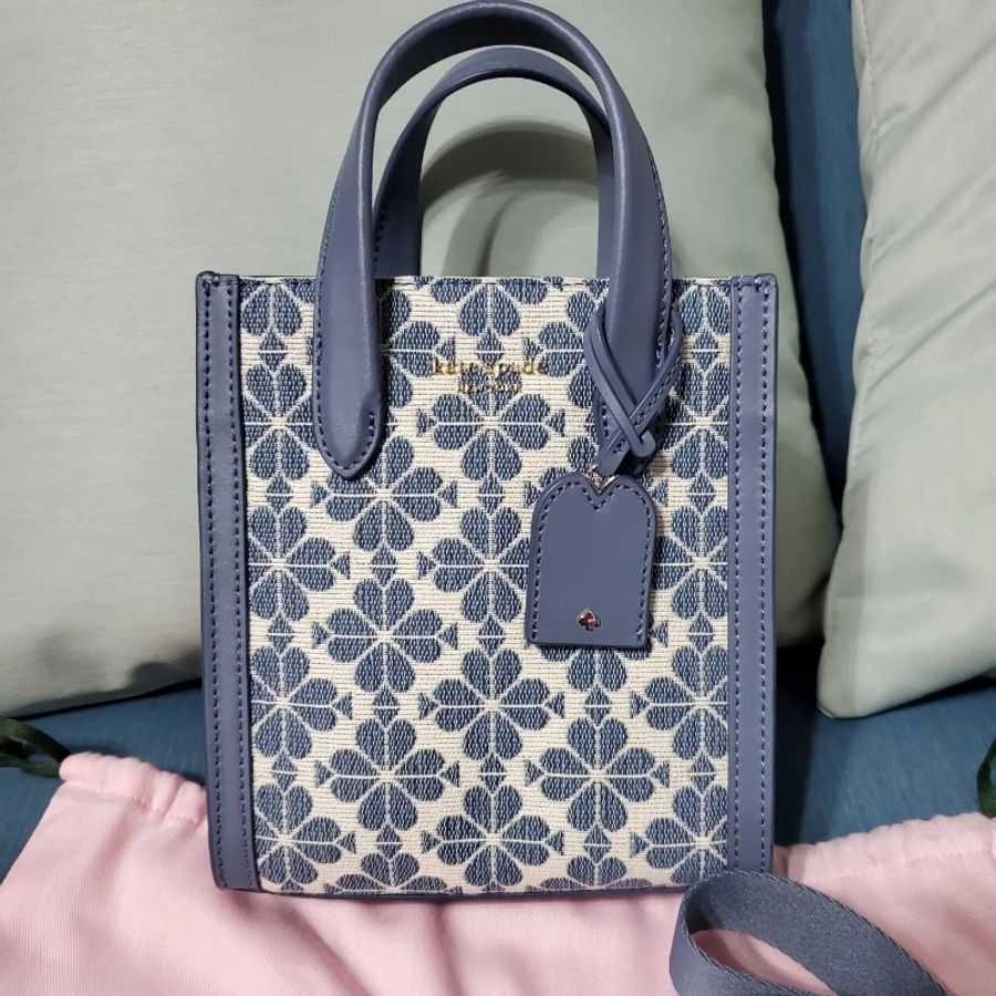 全新Kate Spade 布老花小琴譜包-4