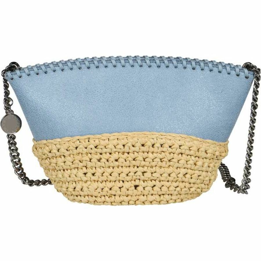 【義大利直送】全新品 Falabella 拉菲草迷你單肩包-0