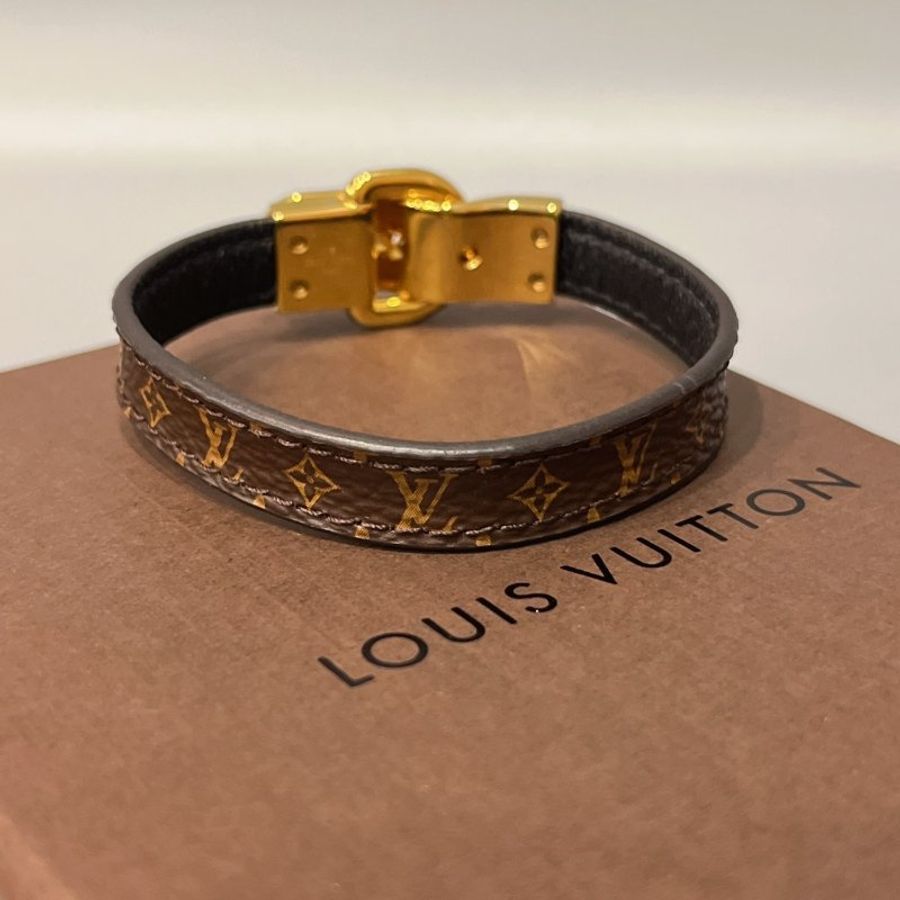 LOUIS VUITTON LV 金色 Fasten Your 皮帶頭造型手環/手鐲/飾品/配件-2