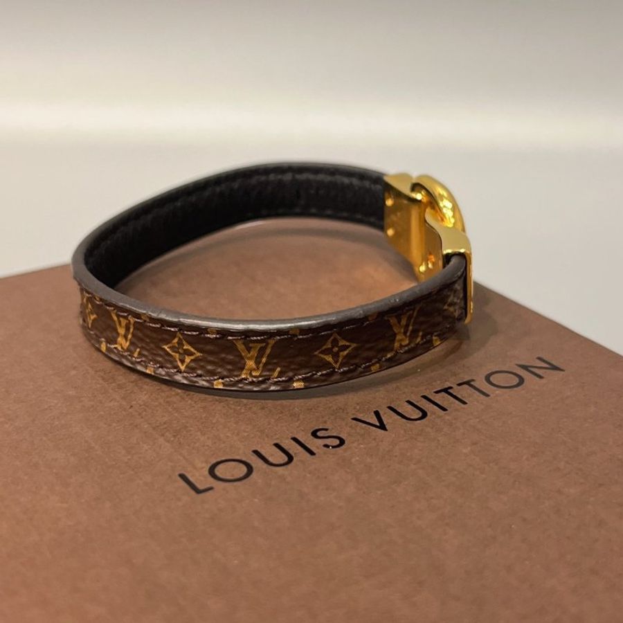 LOUIS VUITTON LV 金色 Fasten Your 皮帶頭造型手環/手鐲/飾品/配件-3