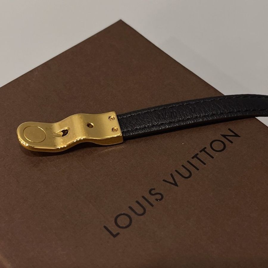LOUIS VUITTON LV 金色 Fasten Your 皮帶頭造型手環/手鐲/飾品/配件-4