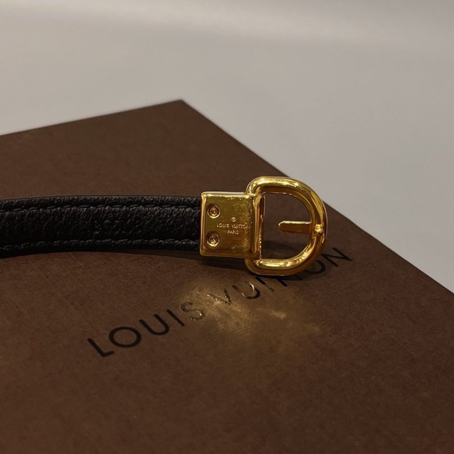 LOUIS VUITTON LV 金色 Fasten Your 皮帶頭造型手環/手鐲/飾品/配件-5