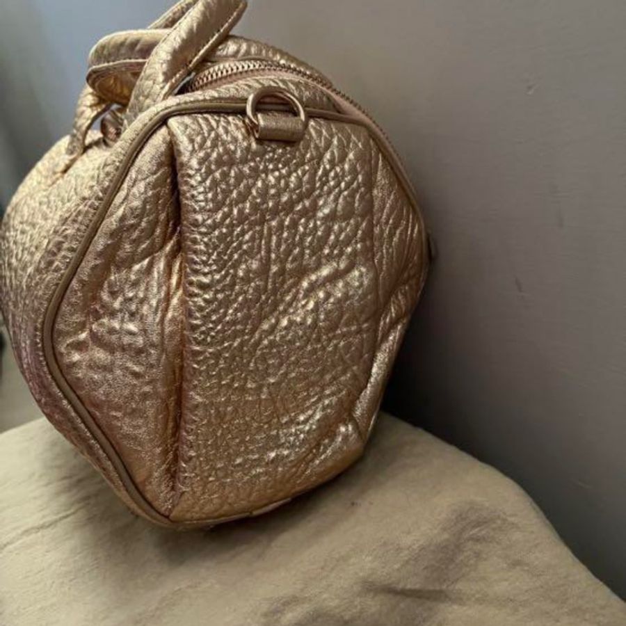 全新 Alexander Wang 粉膚金色卯釘包-2