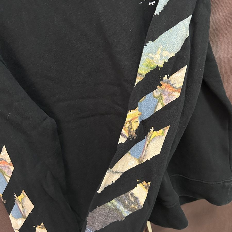 off-white 油畫長袖衛衣 正品 免運!-3