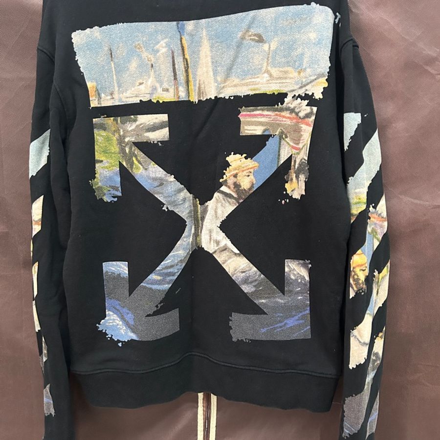 off-white 油畫長袖衛衣 正品 免運!-5