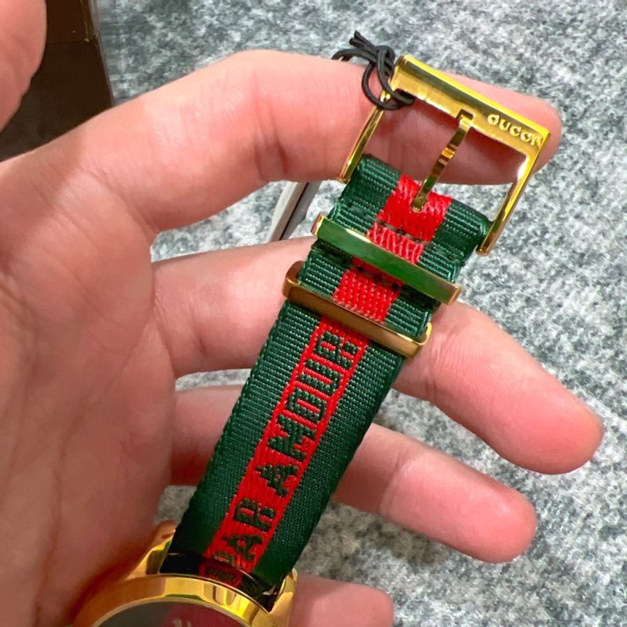 全新 GUCCI 古馳 G-Timeless 蜜蜂刺繡 腕錶 手錶 石英 38mm-3
