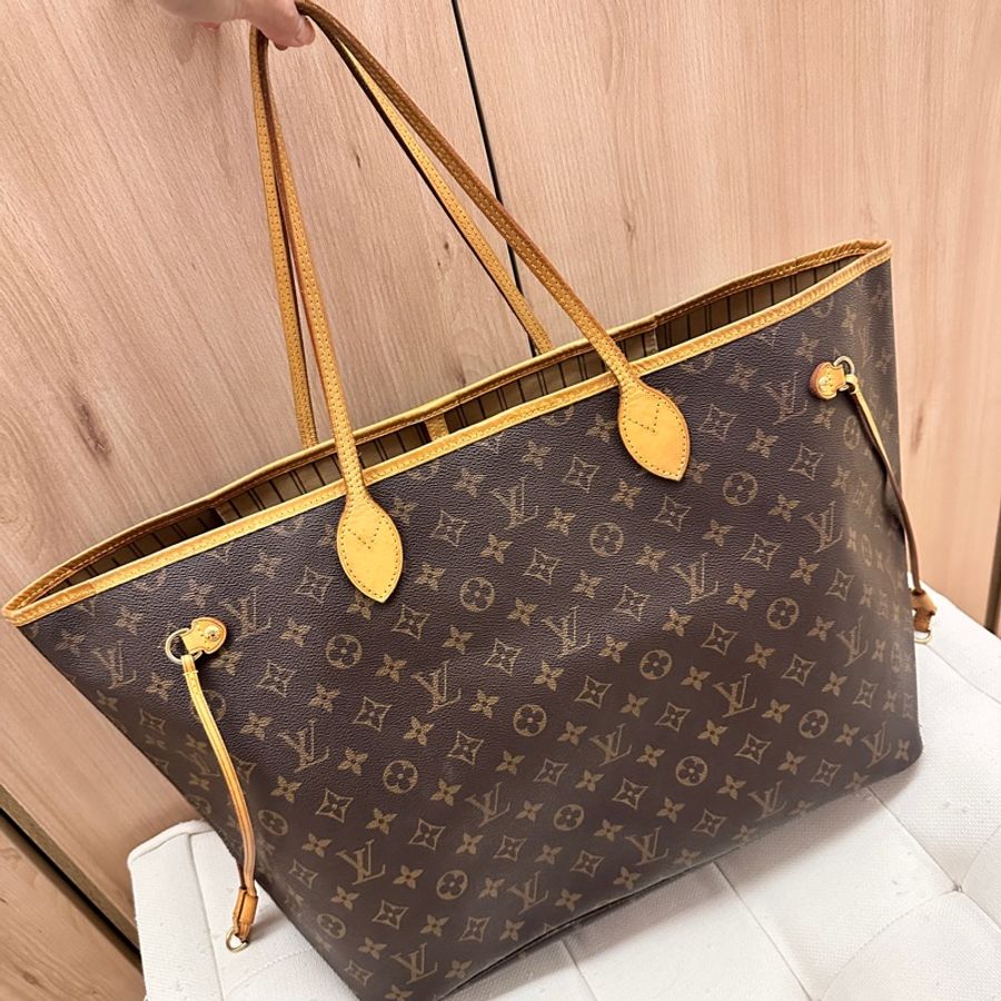 (出售)二手品 Louis Vuitton Neverfull monogram老花大款帆布肩背/手提包-3