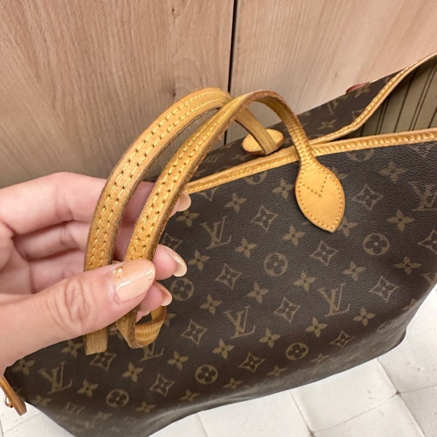 (出售)二手品 Louis Vuitton Neverfull monogram老花大款帆布肩背/手提包-4