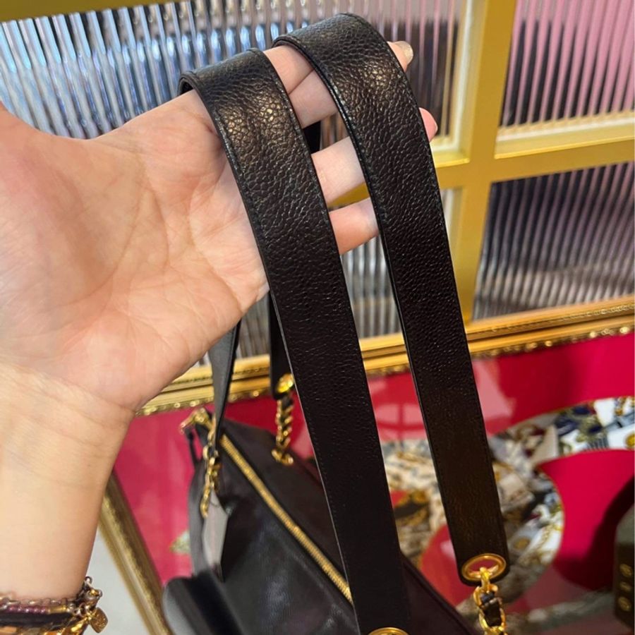 Chanel vintage 金球托特包-21