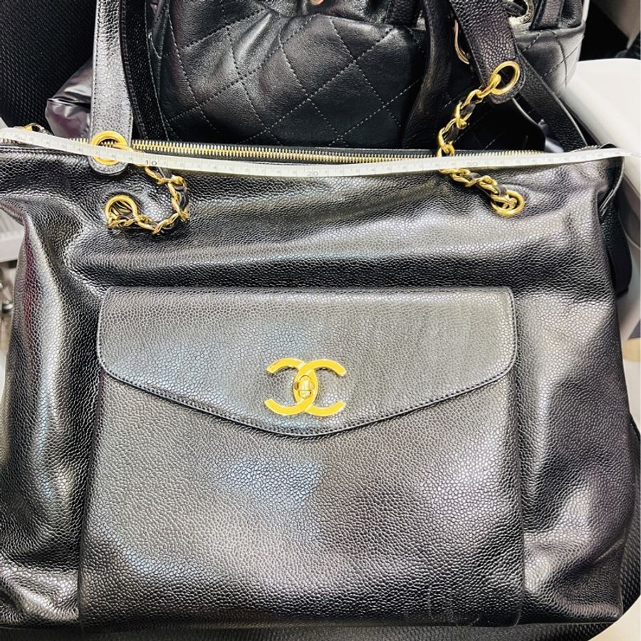 Chanel vintage 金球托特包-22