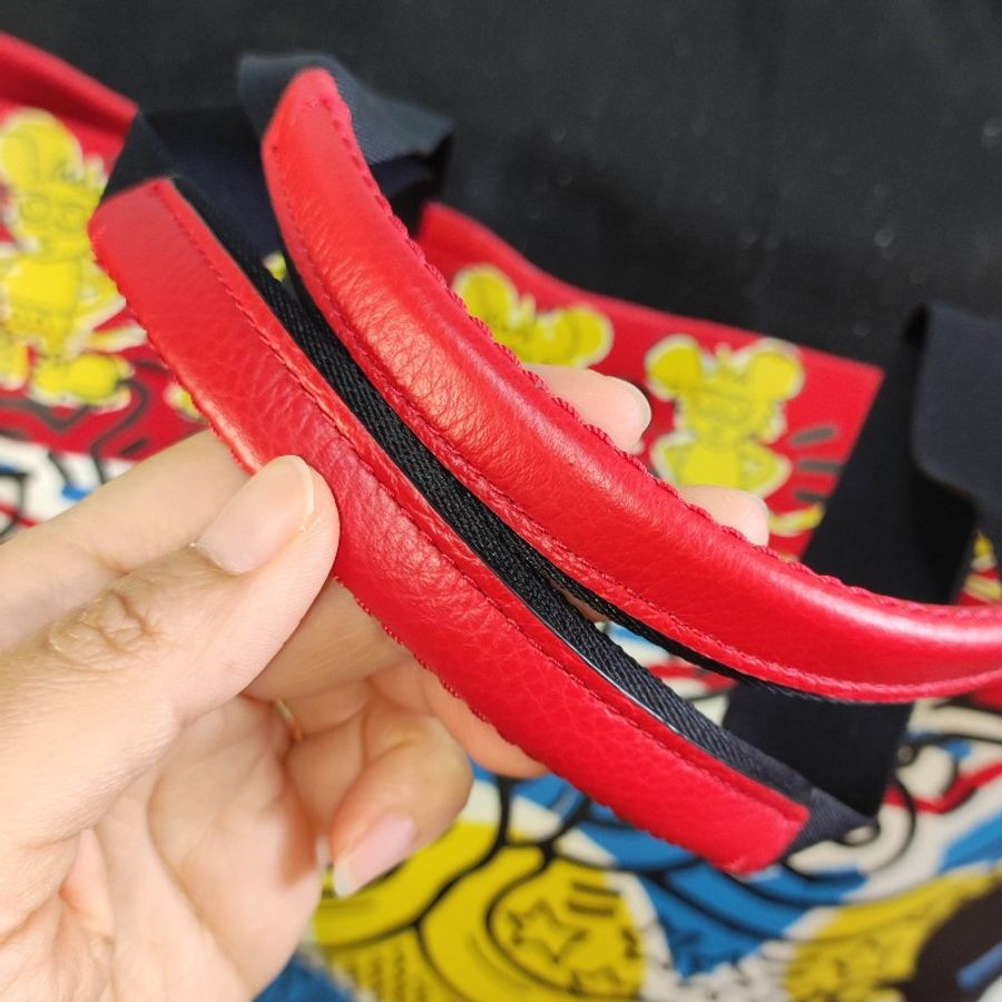Coach迪士尼聯名插畫塗鴉大托特包/Disney Mickey Mouse X Keith Haring Tote-3