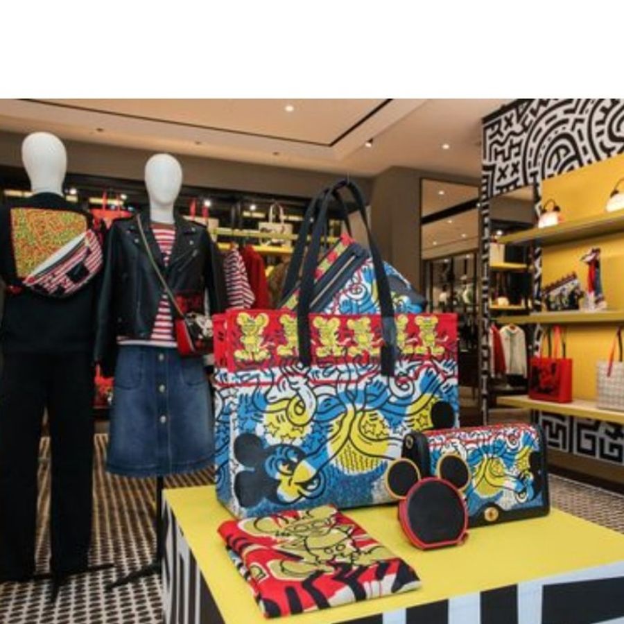 Coach迪士尼聯名插畫塗鴉大托特包/Disney Mickey Mouse X Keith Haring Tote-16